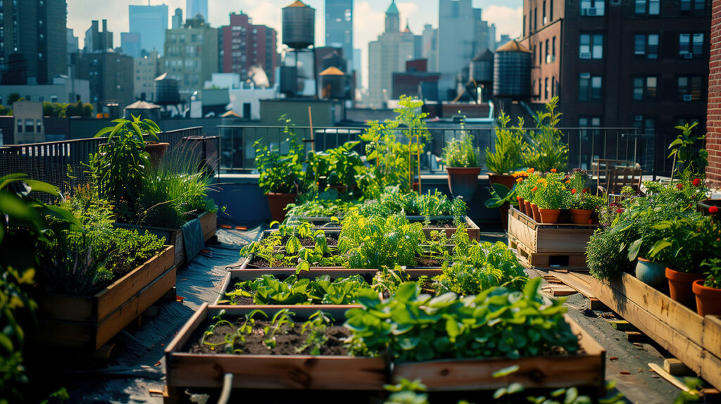 Garden Space in the City, Urban Garden, Rooftop Garden